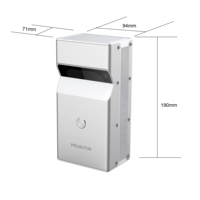 UST FHD DLP 3D  Home Theater Android 9.0 Wifi BT 4K Projector for Meeting Education Outdoor UST projector Utra Short Throw