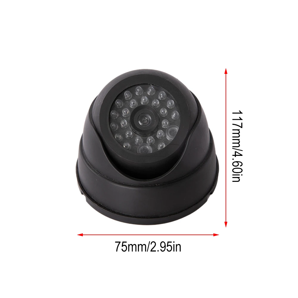 Outdoor Fake Simulation Dummy Camera Home Surveillance Security Dome Waterproof With Flashing Red LED Lights Indoor Outdoor