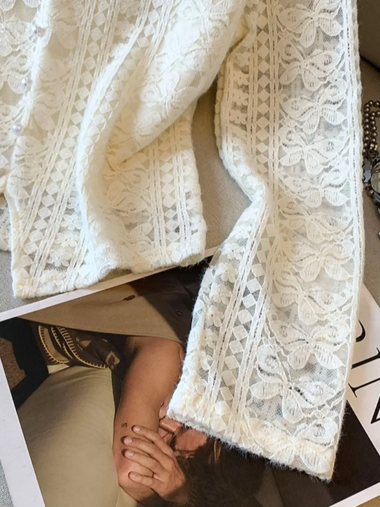 Fce Lined Me Lace ort Sve Women's Base irt Autumn Winter Inner Wear Slim Fit Korean Sle Commute Faion