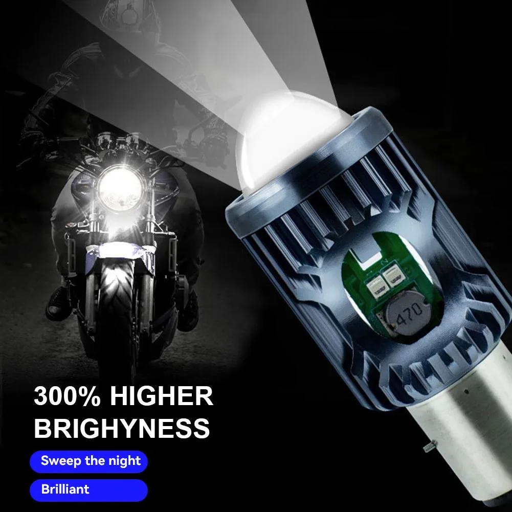 4 Color 30W H4 BA20D P15D Motorcycle Headlight Bulb 9-80V LED Spot Light Yellow Blue Red High Low Beam Motorcycle Accessories