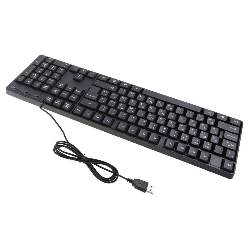 652F Quality USB Russian/English Bilingual Keyboard for Tablet/for Windows Laptop iOS Android