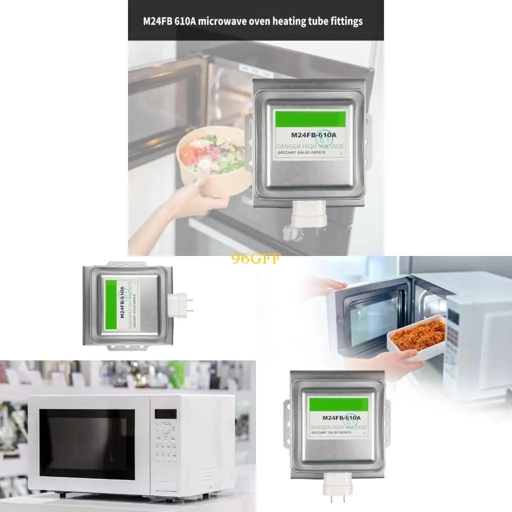 96GF Efficient Microwave Oven Magnetron 900W Microwave Tube M24FB-610A Electronic Heating Tube Metal Texture Microwave Part