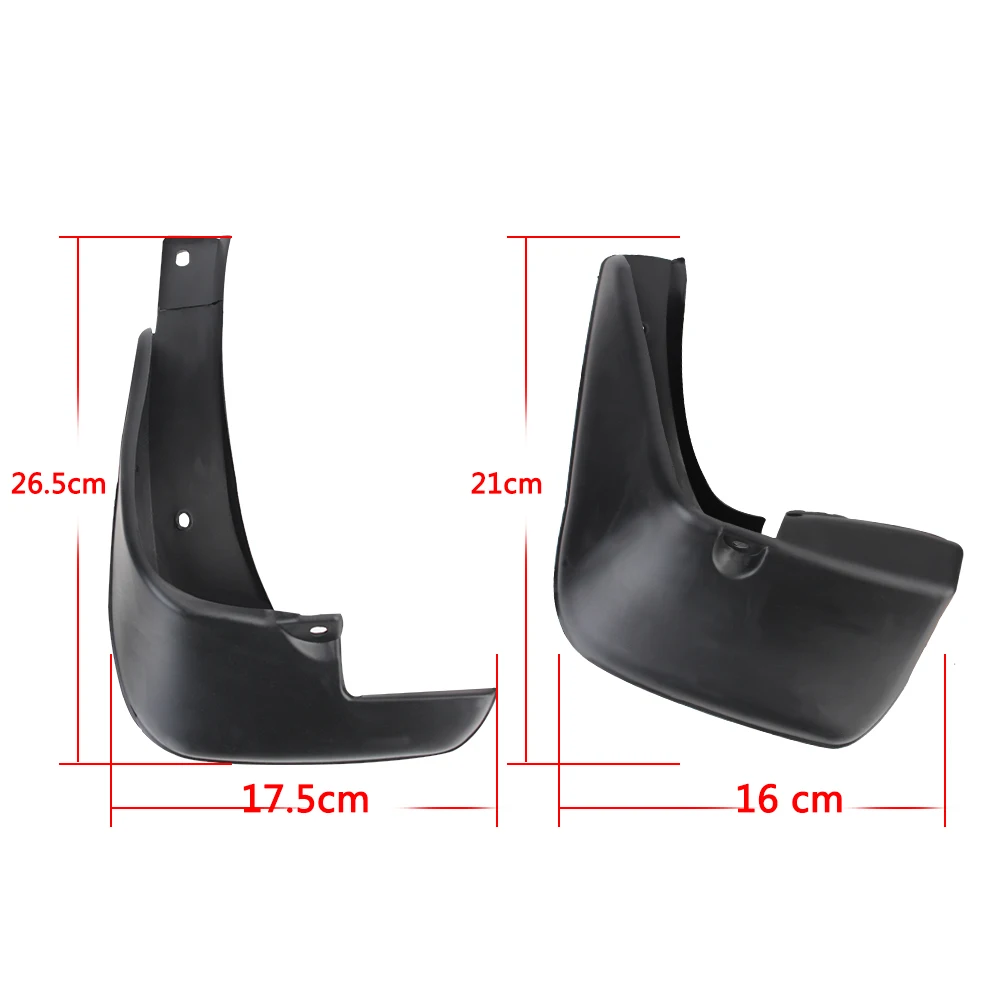 For Toyota Corolla 2004-2018 PVC 4Pcs/set Mud Flaps Mudflaps Splash Guards Front Rear Mudguards Fender