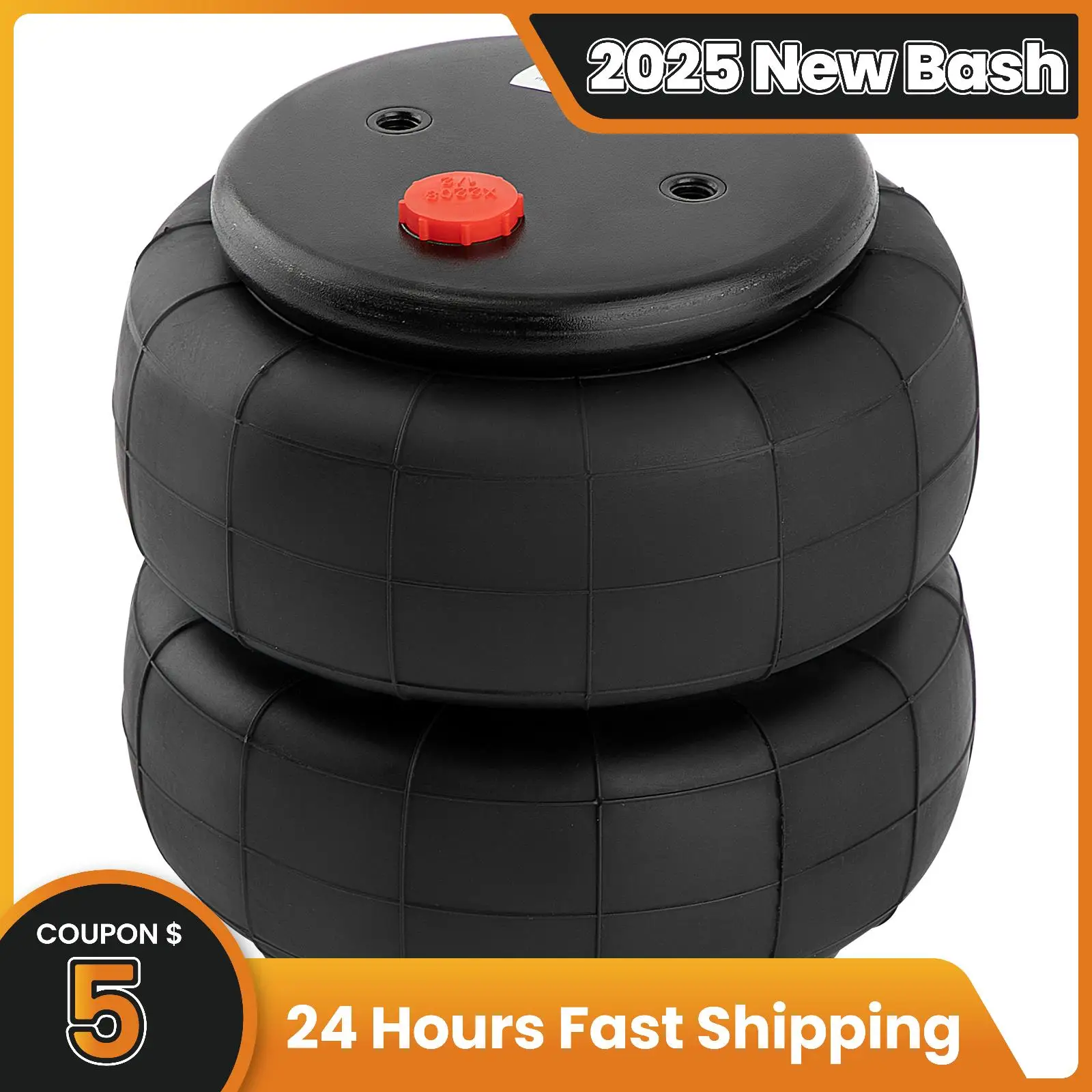 

Standard 2600 lb Air Ride Shock Absorber Bag Part 1/2"npt Single Port Heavy Duty Truck Van