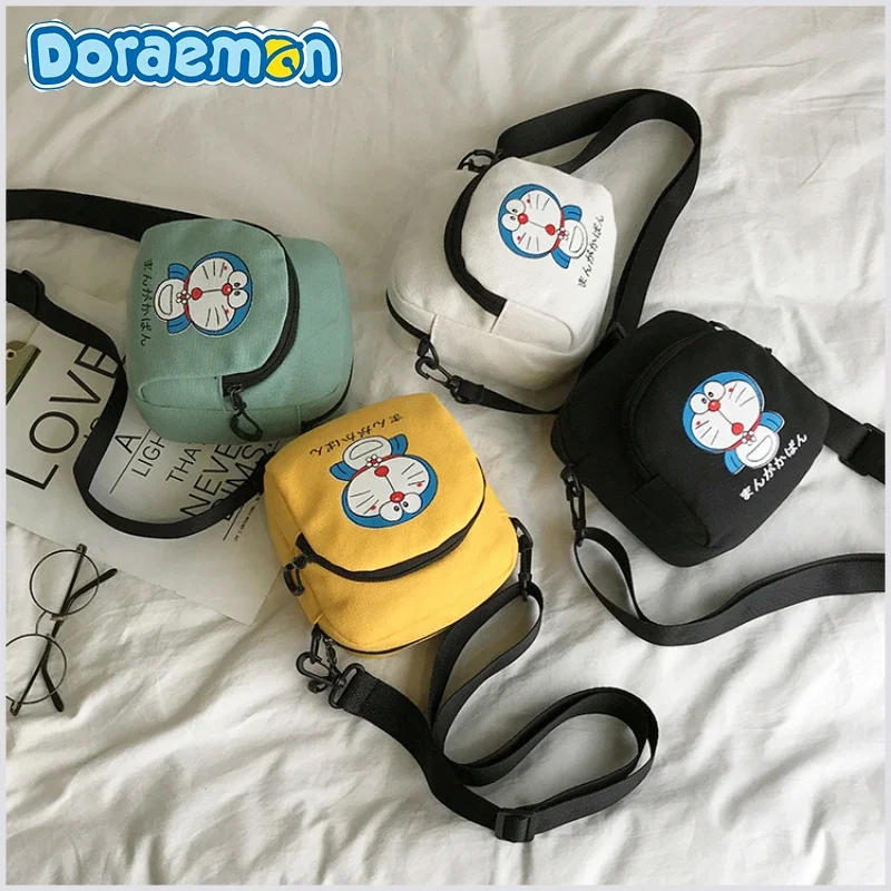 Doraemon Shoulder Bag Anime Boys Girls Messenger Bag Cartoon Handbag Casual Shopping Bag Cute Canvas Bag for Kids Gifts Toys