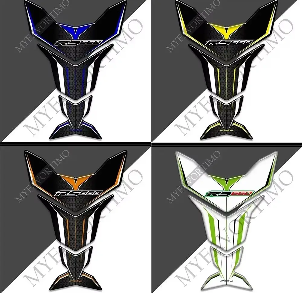 

Fit Aprilia RS660 RS 660 Fairing Fender 3d stickers Decals Gas Fuel Oil Kit Knee Fish Bone Tank Pad TankPad Protector Motorcycle