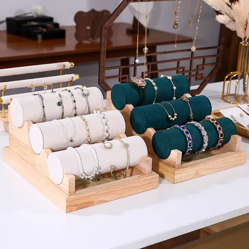 Bracelet Holder Rack Jewelry Display Bangle Organizer Jewelry Display Stand for Anklets Head Ties Watches Scrunchies Showcase