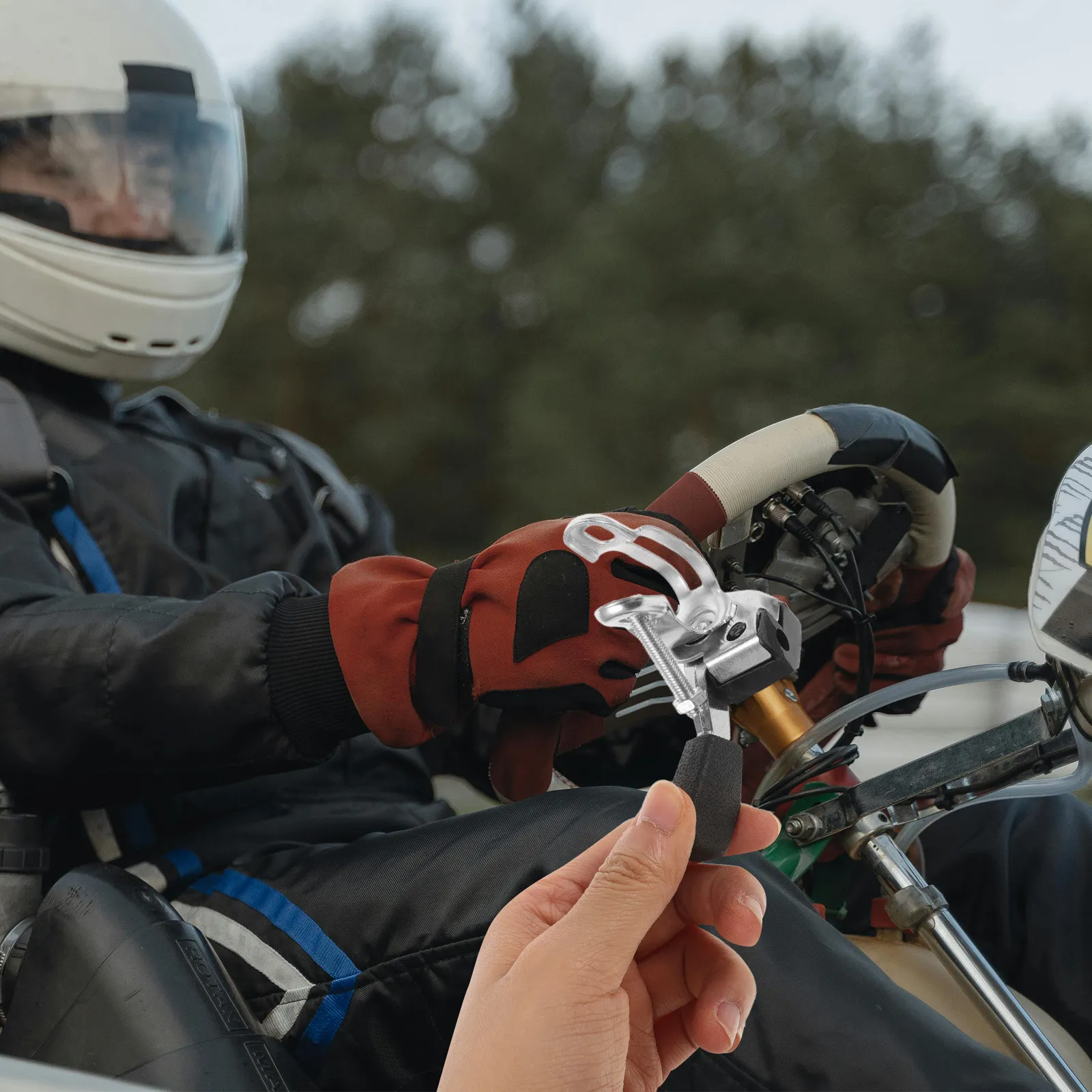 

Throttle Switch Ergonomic Iron Material Reliable Performance Go Kart Off-Road Vehicle Trowels Part Trowels Part