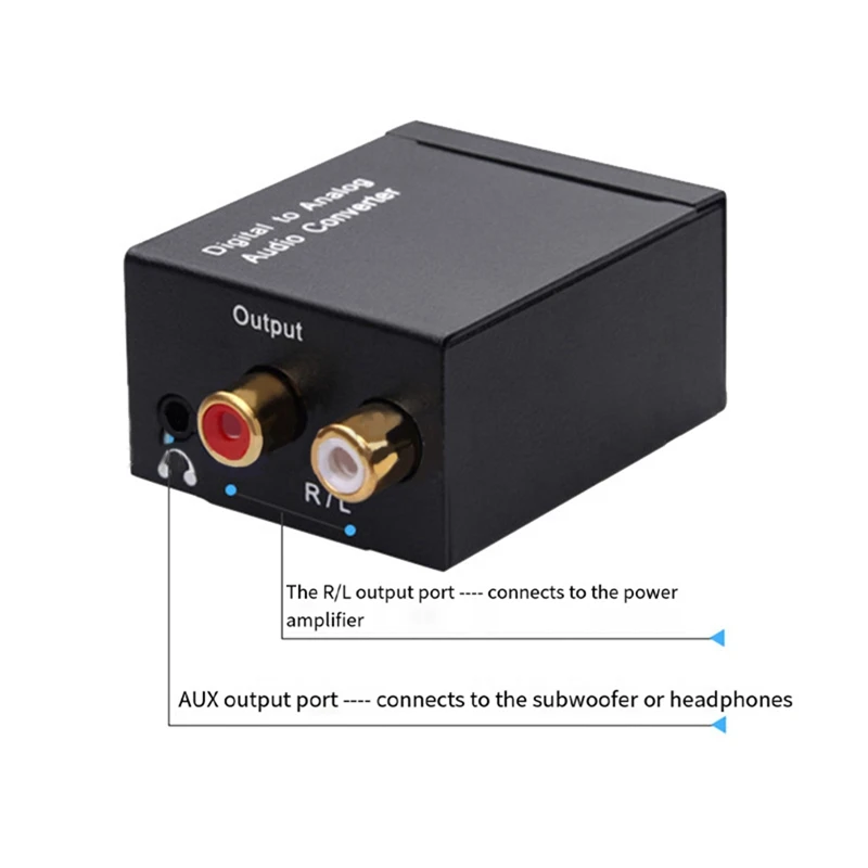 Digital Audio Decoder 3.5Mm Jack Coaxial Optical Fiber Digital To Analog Audio Converter SPDIF Digital Audio Amplifier