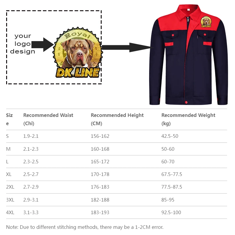 pogrubione kombinezony z długimi rękawami naprawa samochodów usługi inżynieryjne ubezpieczenie pracy garnitury warsztatowe konserwacja narzędzia topy