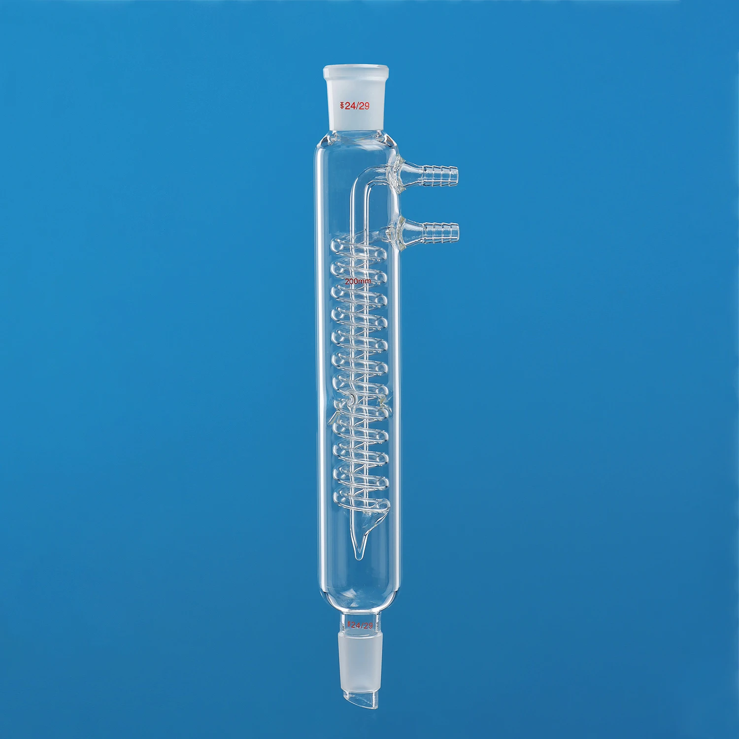 Serpentine reflux condenser 200mm 300mm 400mm 500mm 600mm Flask distillation head matching borosilicate glass instrument