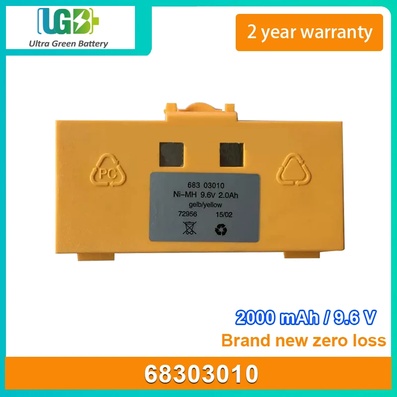 

UGB New battery For 68303010 Remote control battery hetronic battery charger 2000mAh 9.6V