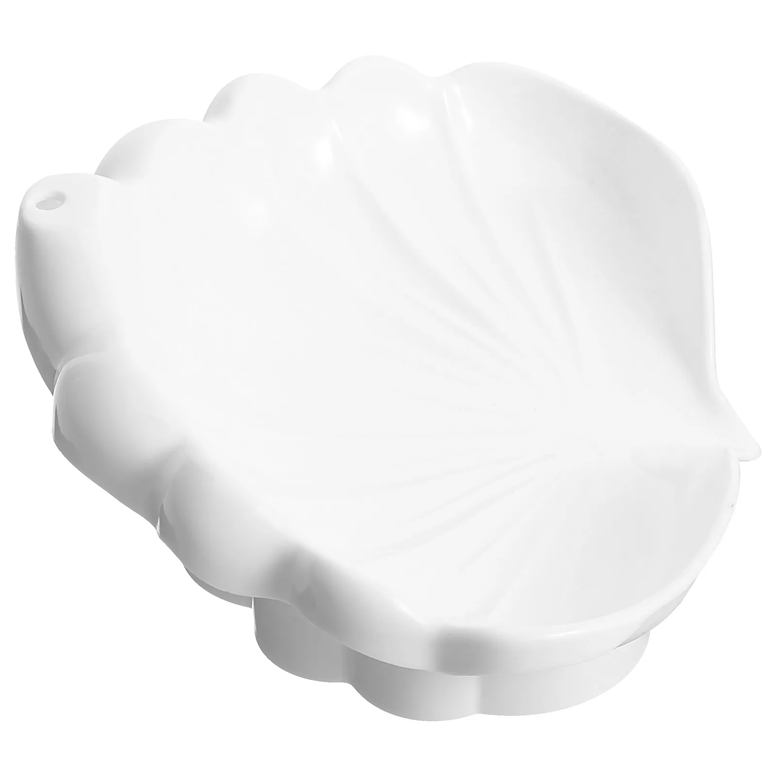 

Shell Soap Dish Holder White Minimalist Design Non Slip Bathroom Kitchen Hand Soap Storage Container Easy Clean Portable