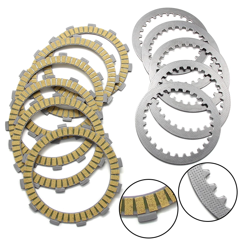 Clutch Plate Disc Set Friction For Honda CB500K CB550 CB550SC A CB650SC AC NIGHTHAWK 650 OEM:22201-KY2-000 OEM:22321-GHB-811