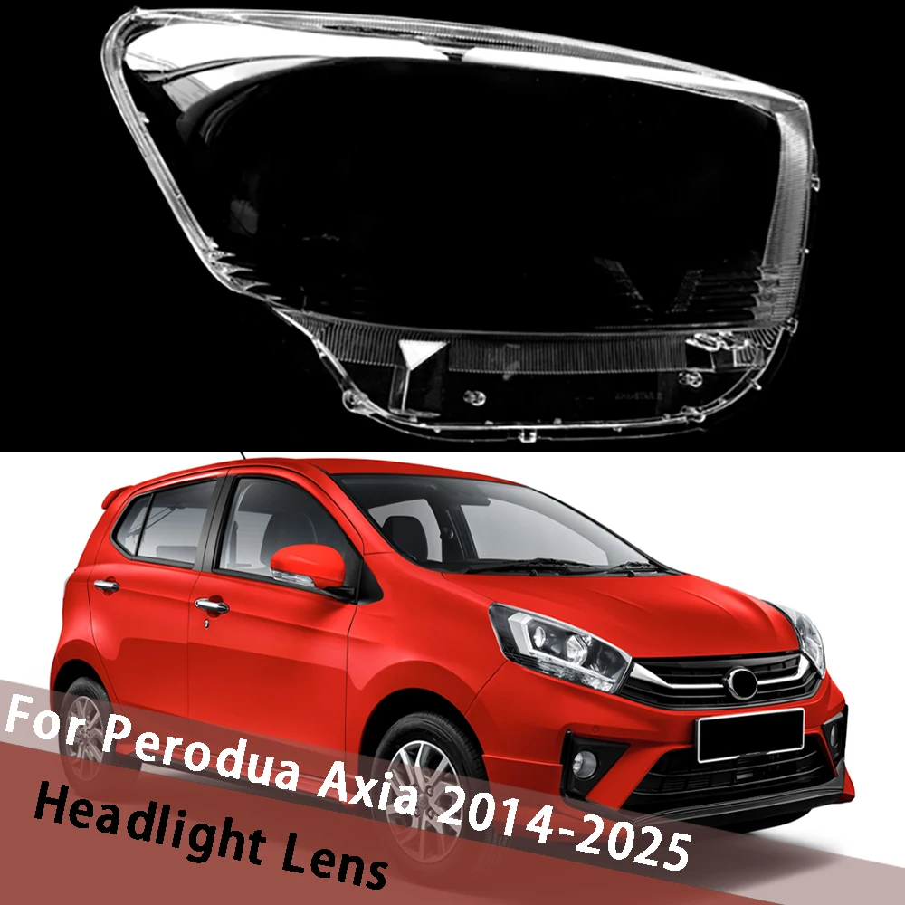 

For Perodua Axia 2014-2025 Headlamp Lamp Shell Transparent Mask Headlight Cover Lens Plexiglass Replace Original Lampshade