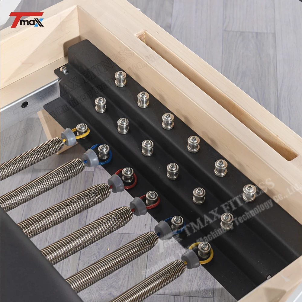Tmax Directly High Quality Pilates Studio Reformer White Maple Oak Wood Reformer Equipment For Yoga Pilates