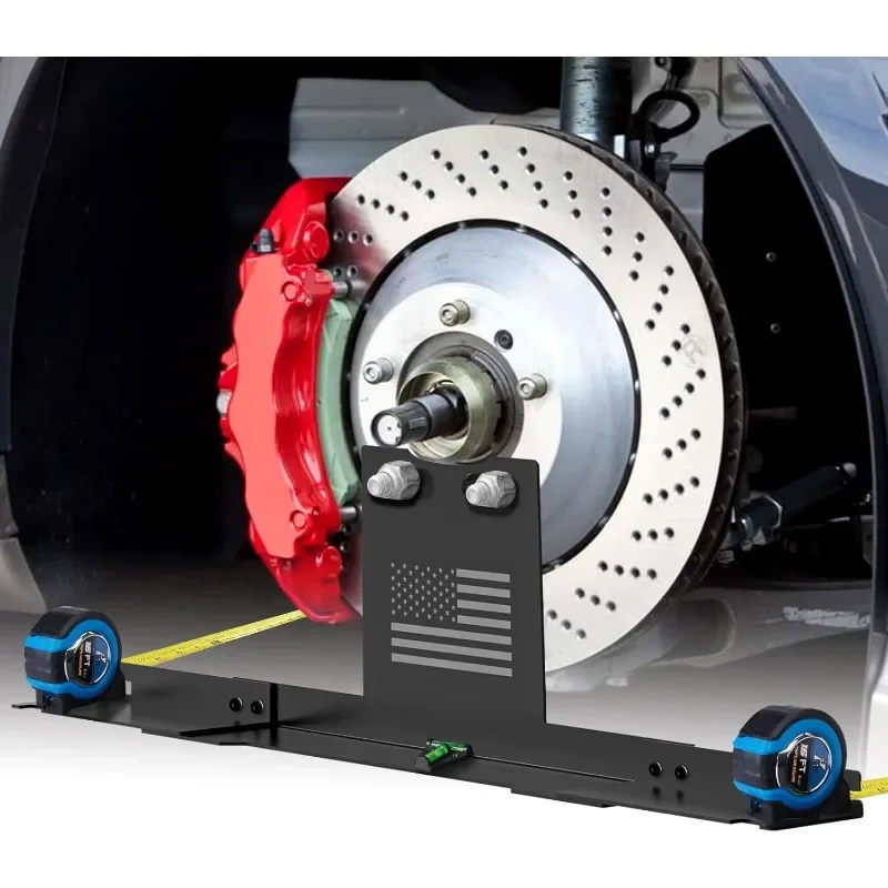 

Wheel Alignment Tool Heavy Duty Toe Alignment Plates, No Caliper Removal Needed, Automotive Alignment Tools with Imperial Tape M