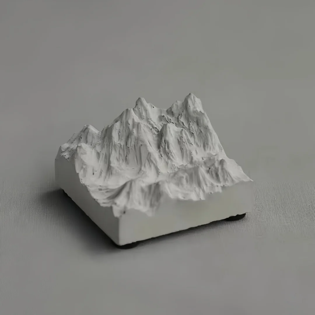 Round And Square Mountain Model Aromatherapy Gypsum Silicone Mold Snow Mountain Cement Concrete Mould