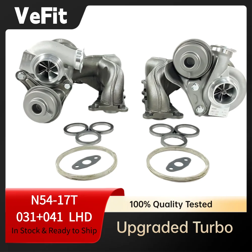 

Для BMW 335i 2006-2013 E90 E91 E92 E93 E82 N54 двигатель TD04-17T комплект двойных турбокомпрессоров 650 л.с. с левым рулем