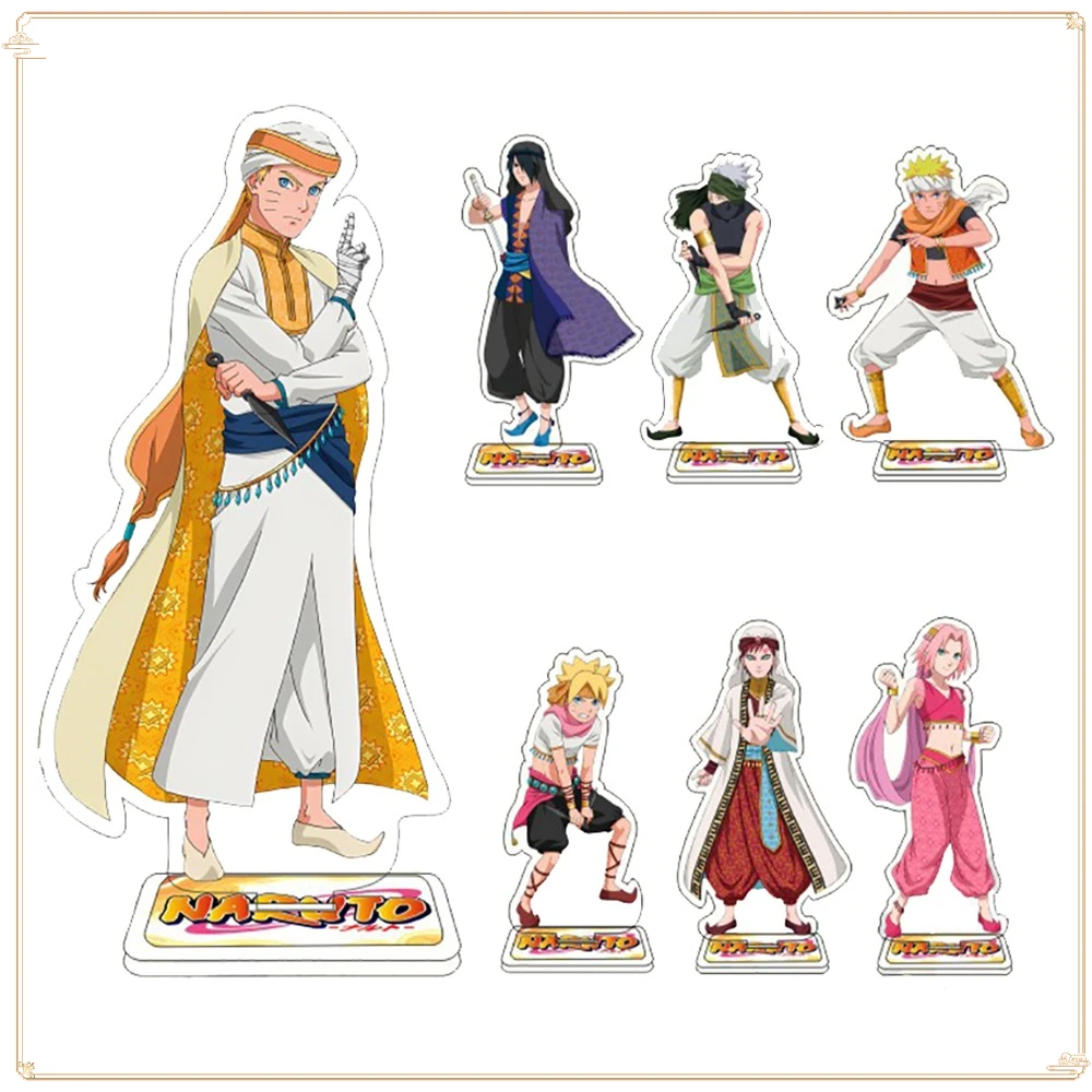 

Naruto Anime Exquisite Standing Plates Ornament Christmas Surprise for Children Acrylic Stand Figure Gifts Desktop Decoration