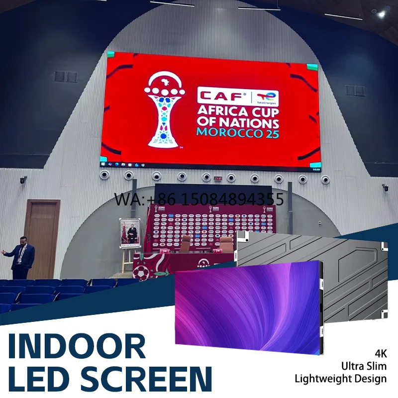 Fixed Mount P1.25 P1.53 P1.86 P2 P2.5 Indoor LED Display 4K Fine Pitch Video Wall Panel