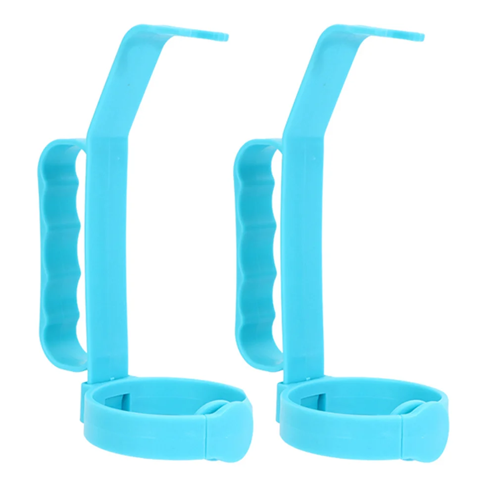

2pcs Handle Beverage Bottle Grip Durable Outdoor Heavy Duty Leakproof Plastic Pouring Handle For Camping Picnic Reusable