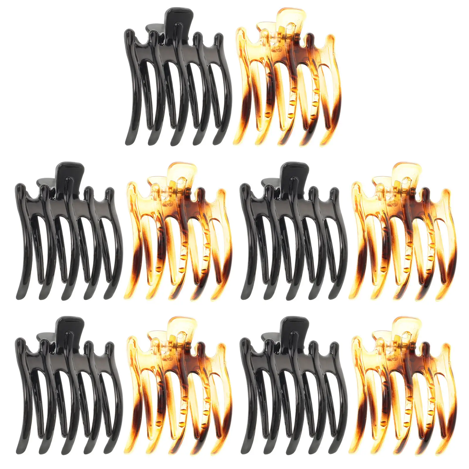 10pcs Five-Tooth Hair Claw Clips for All Hair Types – Comfortable, Secure Hold, Ideal for Daily Use, Work & Outings 4