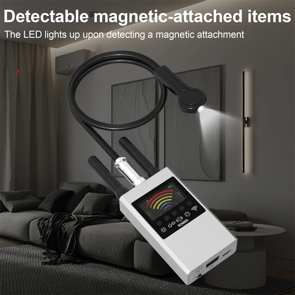 Detector de cámara antiespía profesional DR6800, escáner de insectos, protección de seguridad, cámara de señal RF, dispositivos ocultos, localizador de rastreador GPS para coche