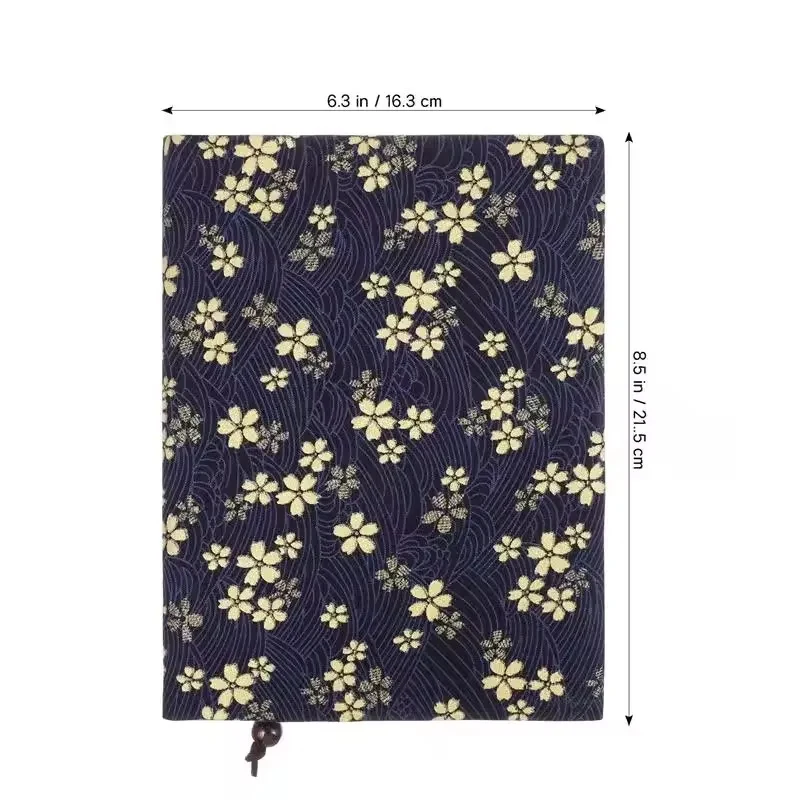 A5 Notebook Handmade fabric book cover，With elasticated cuffs，Adjustable；Suitable for notebooks、Textbook，Decorative and Protecti image 5