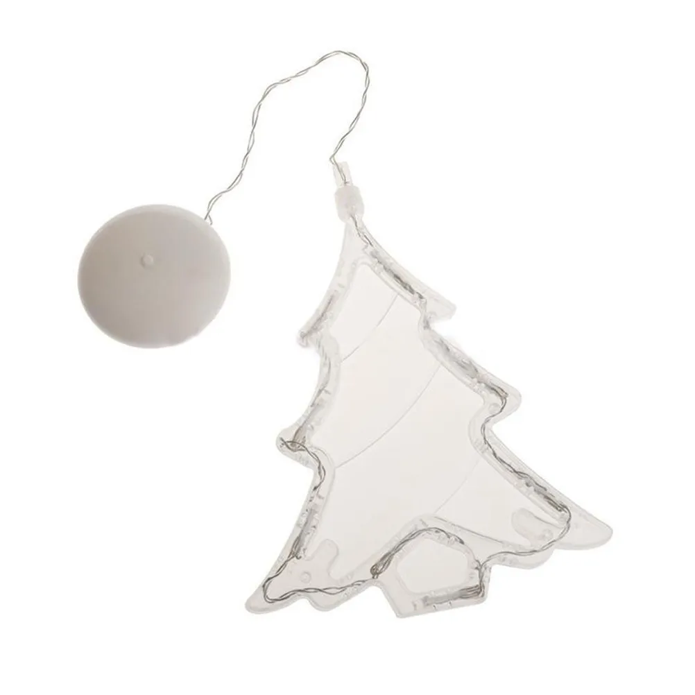 8 LED أضواء أرملة عيد الميلاد ديكور معلق لزجاج النافذة مشرق الجنية سلسلة ضوء داخلي حفل زفاف إضاءة المنزل شفط