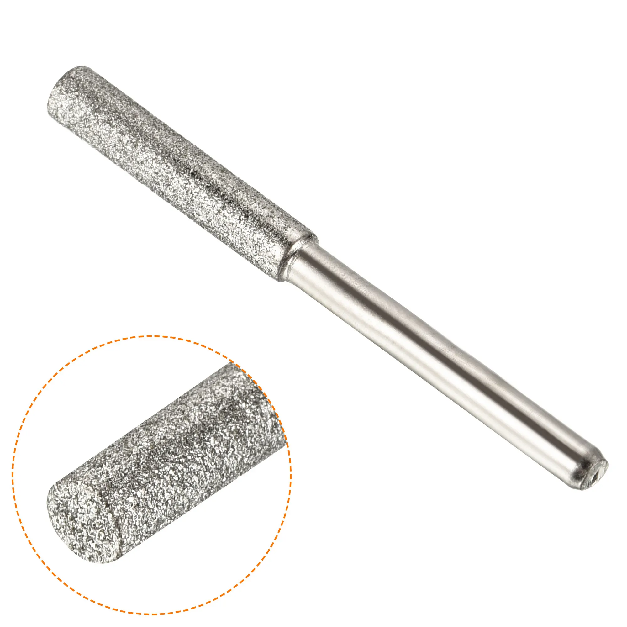 5/32 Inch Diamond Chainsaw Sharpener 8 Pack Sharpening Stone Polishing Grinding File Tool Silver