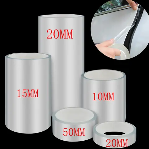 Protetor de porta de carro transparente adesivos anti risco nano fita auto tronco peitoril protetor filme borda da porta protetora