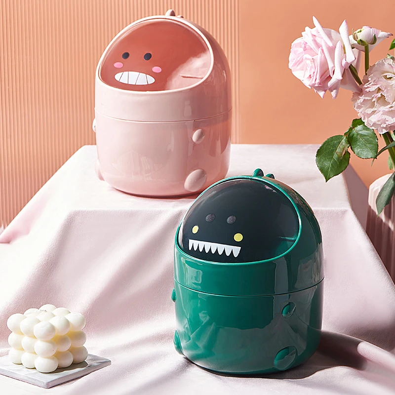 nette – Der praktische Mini-Mülleimer mit Dinosaurier-Design für Büro, Schlafzimmer und Arbeitsplatz
