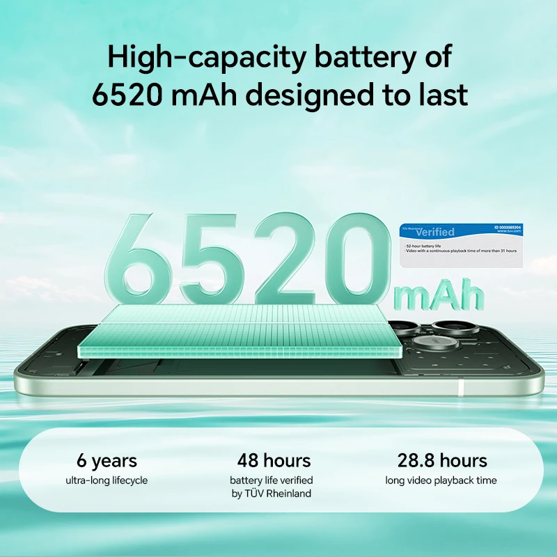 HONOR 600 Lite 5G, Teléfono Inteligente de 6.6 Pulgadas, Versión para la UE, MediaTek Dimensity 7100 Elite, Pantalla AMOLED de 120 Hz, 108 MP, 6520 mAh, Supercarga de 45 W 4