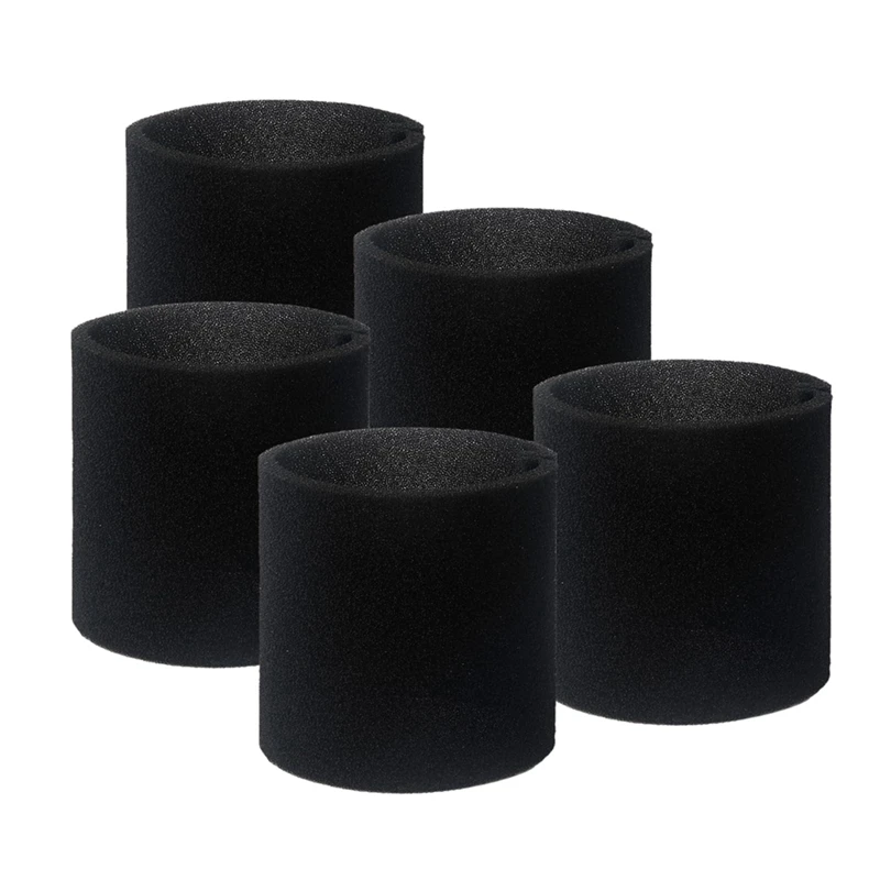 

5PCS 90585 Foam Sleeve Filter Replacement Accessories For Vacmaster & Genie Sh-Op Wet Dry Vacuums, VF2001 Foam Filter