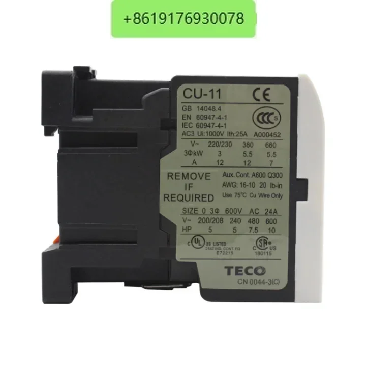NEW For TECO Contactor CU-11 4 normally open