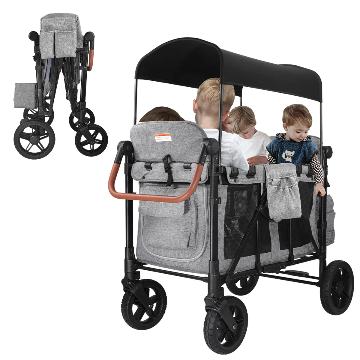 

Baby strollers, campervans, foldable and portable, with adjustable handles, are suitable for traveling in autumn and winter