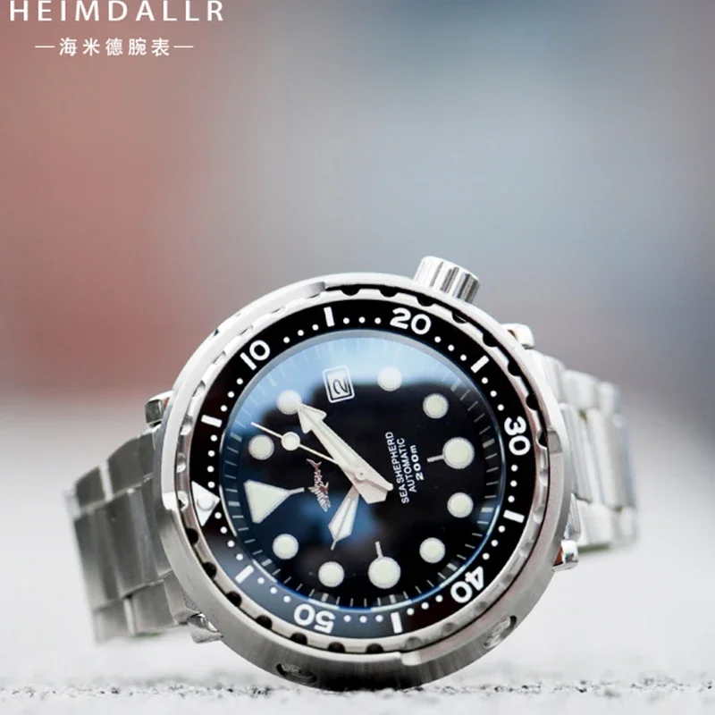 Heimdallr-男性用ダイビングウォッチ,スポーツ,seiko nh35ムーブメント,防水200m,超発光,skx007オマージュ