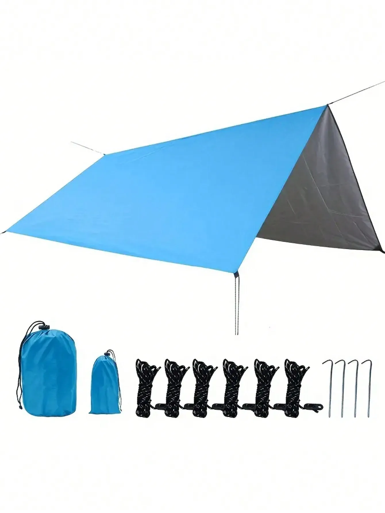 

1pc Sunshade Rainproof Sky Curtain Tent, Portable Sun Awning For Outdoor Camping
