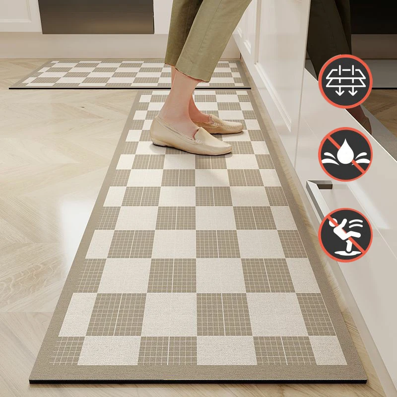 Absorbent Kitchen Floor Mat Diatomaceous Mud Floor Mats Doorstep Water Absorption Oil Absorption Anti Slip Rug Bathroom Carpet