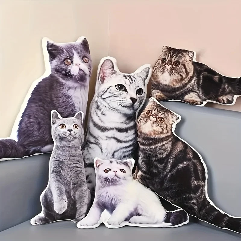 [تخصيص الصورة] قم بتخصيص صور الحيوانات الأليفة اللطيفة والرائعة كما يرجى. وسائد الوسائد مملوءة بقطن PP الناعم و