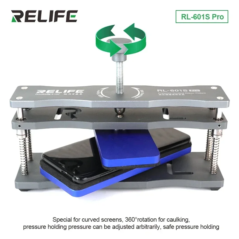 RL-601S Pro REFOX RS52 Rotating Fixture Clamp Holder for iPhone Samsung  Remove the Back Cover Glass Repair