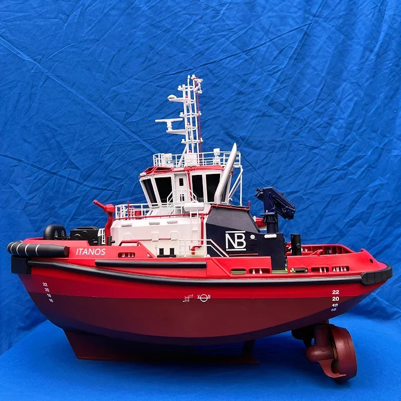 1/40 Uzmar Full Rotation Tugboat Model DIY Handmade Ship Model Kit RC Tugboat Model Toy Gift Finished Ship Ocean Tugboat