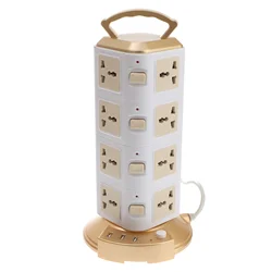 2 Pack Multi Socket Strip Extension Cord With Usb Ports Fireproof Vertical Plug ganizer Storage Holder Dorm Room
