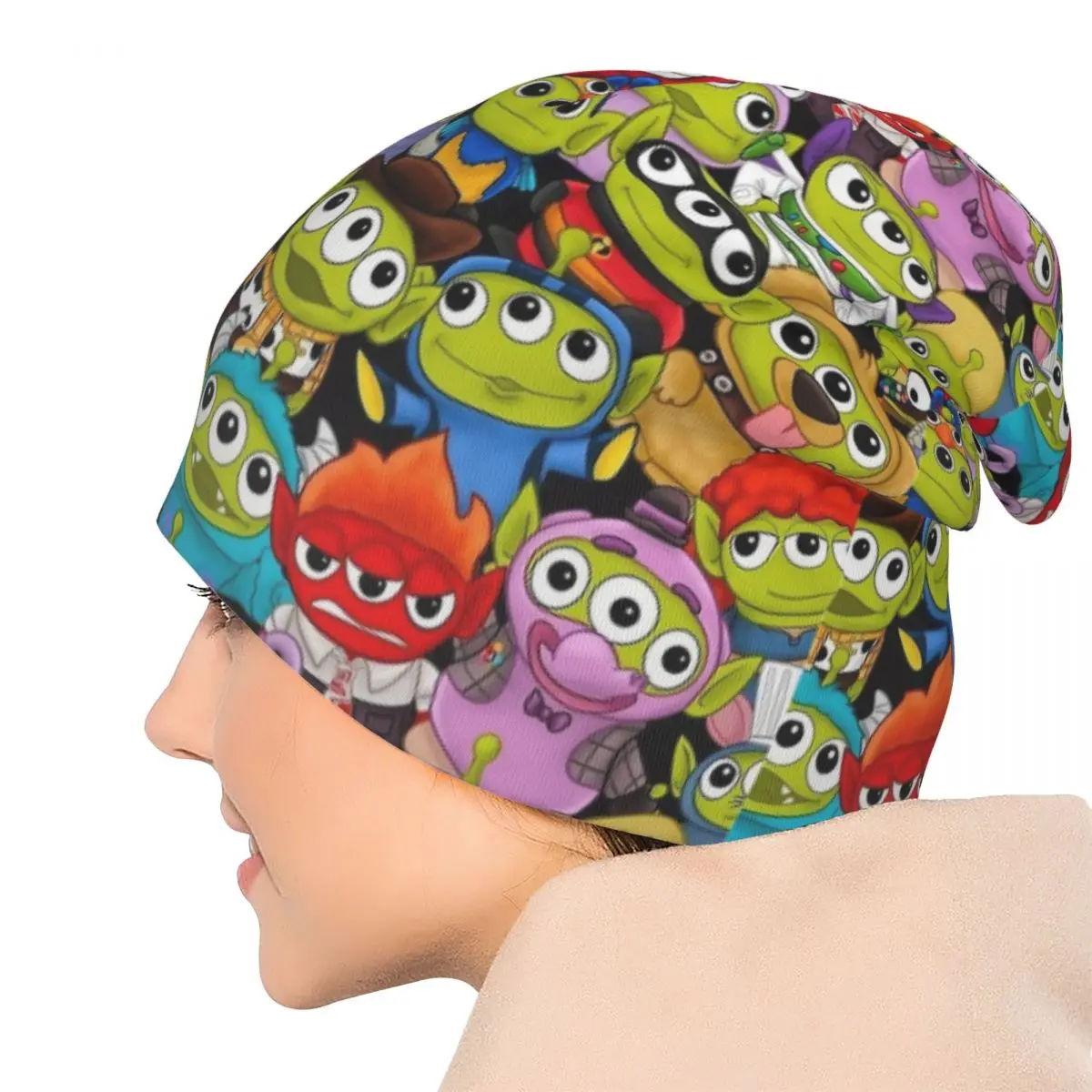 ليتل جرين الرجال الأجانب قصة لعبة قبعات خمر الكبار الشارع Skullies قبعة صغيرة الربيع الدافئة متعددة الوظائف بونيه القبعات #5