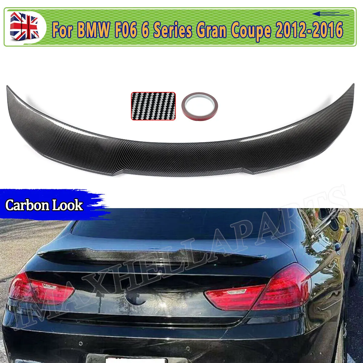 

Rear Spoiler For BMW F06 M6 6 Series 640d 640i 650i Gran Coupe 2012 2013 2014 2015 2016 Carbon Look PSM Boot Wing Auto Parts
