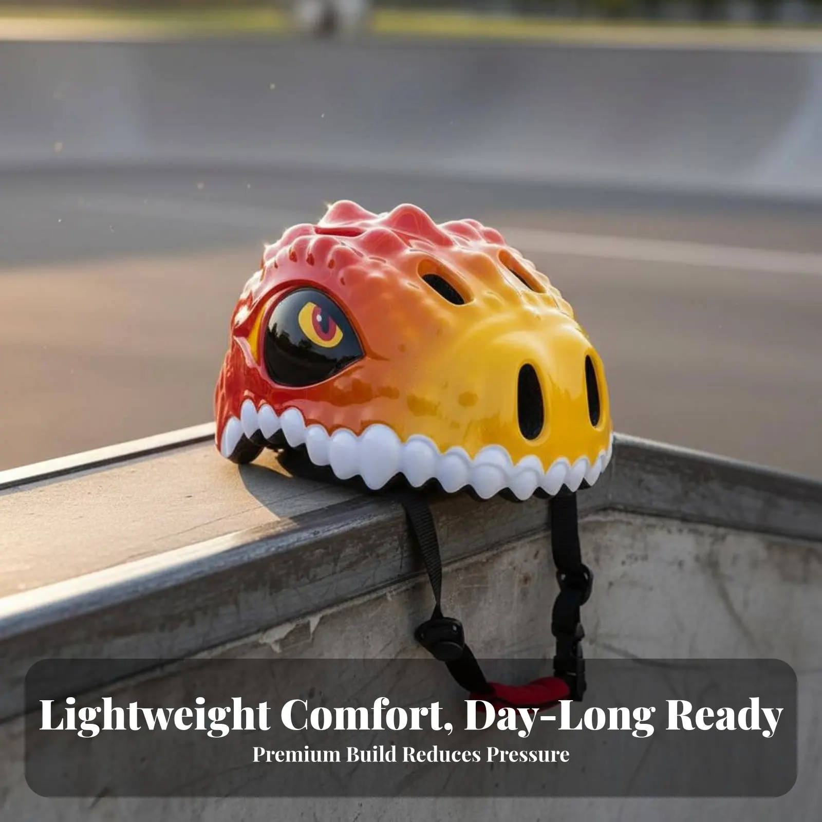 

Детский велосипедный шлем с дышащей вентилируемой конструкцией, шлем с рисунком динозавра, спортивное защитное снаряжение, утолщенный пенопластовый вкладыш, пенопластовая защита головы