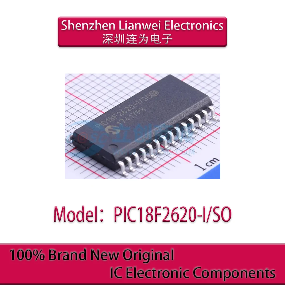 

100% New Original PIC18F2620-I/SO PIC18F2620 IC MCU Chipset SOP-28
