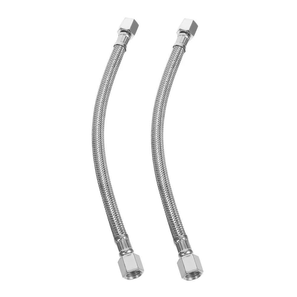 2pcs Air Compressor Hose Replacement with Aluminum Pump Head, Stainless Steel Flexible Tubing & One-Way Valve - view 2