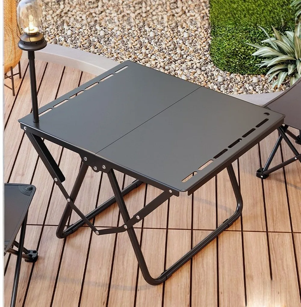 Portable Folding Tactical Table Square Outdoor Dining Desk for Camping Picnic Night Market Stall Barbecue
